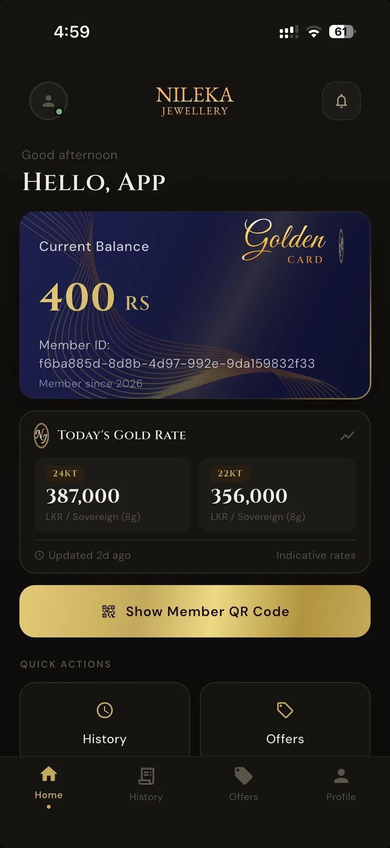 Nileka Loyalty App